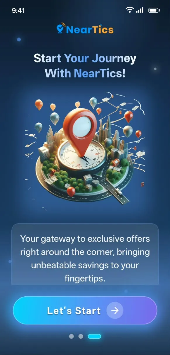 NearTics app — Start your journey